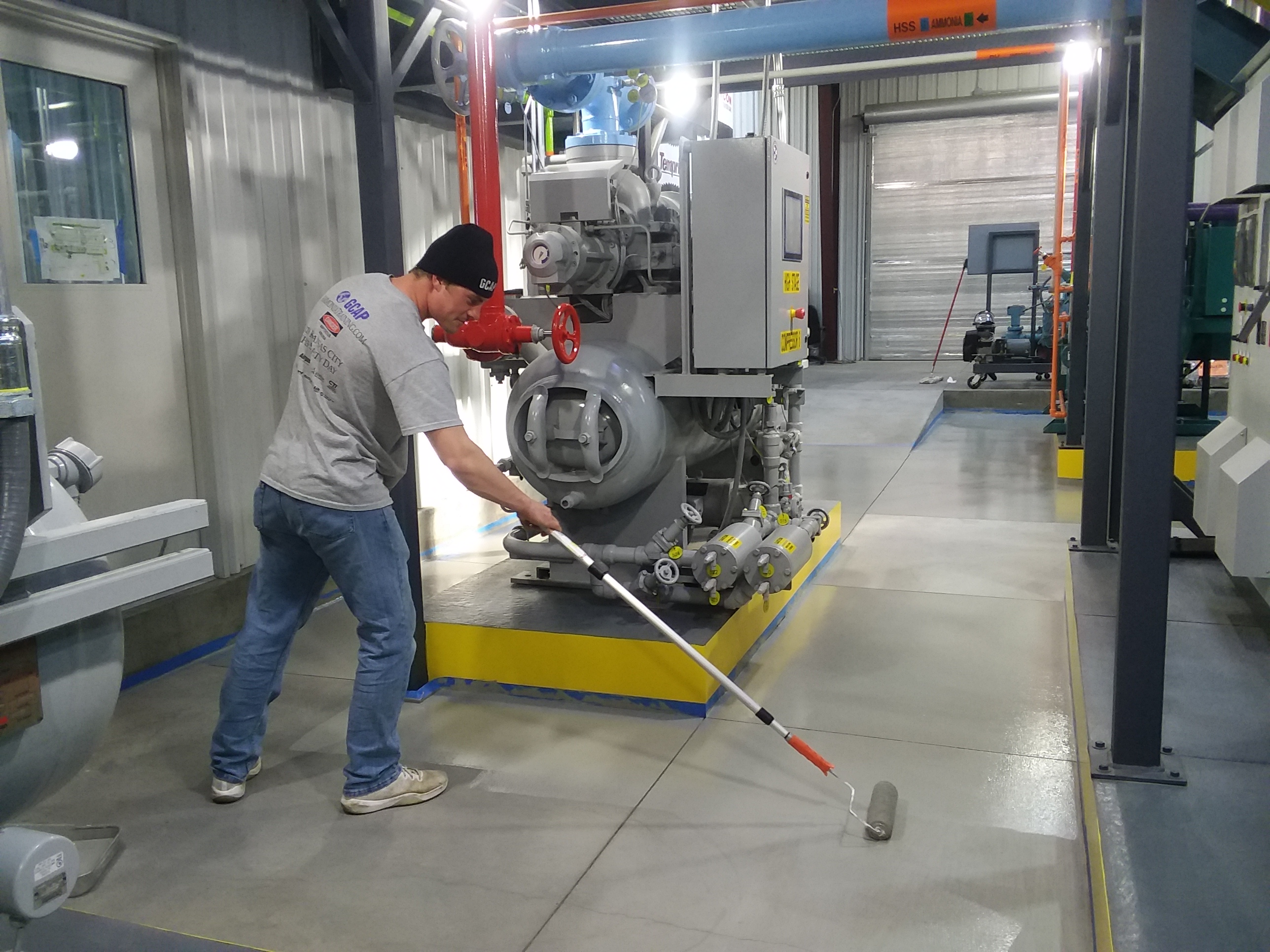 Engine Room Floor – 2 Part-Epoxy | Garden City Ammonia Program: Ammonia ...